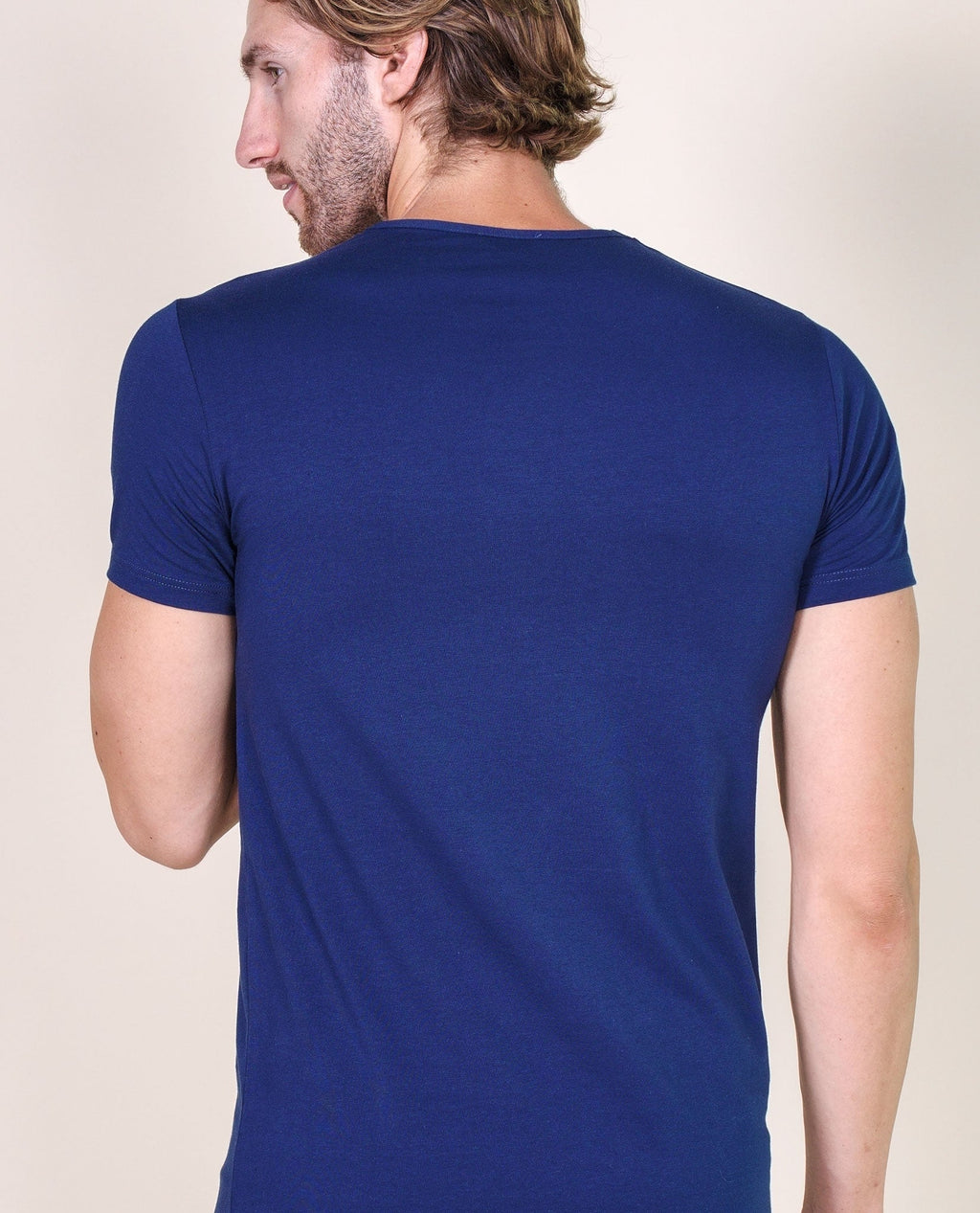 BASIC COTTON Free Spirit Premium Quality 100% Cotton Men's Crew Neck T-Shirt. Proudly Made in Italy (906)