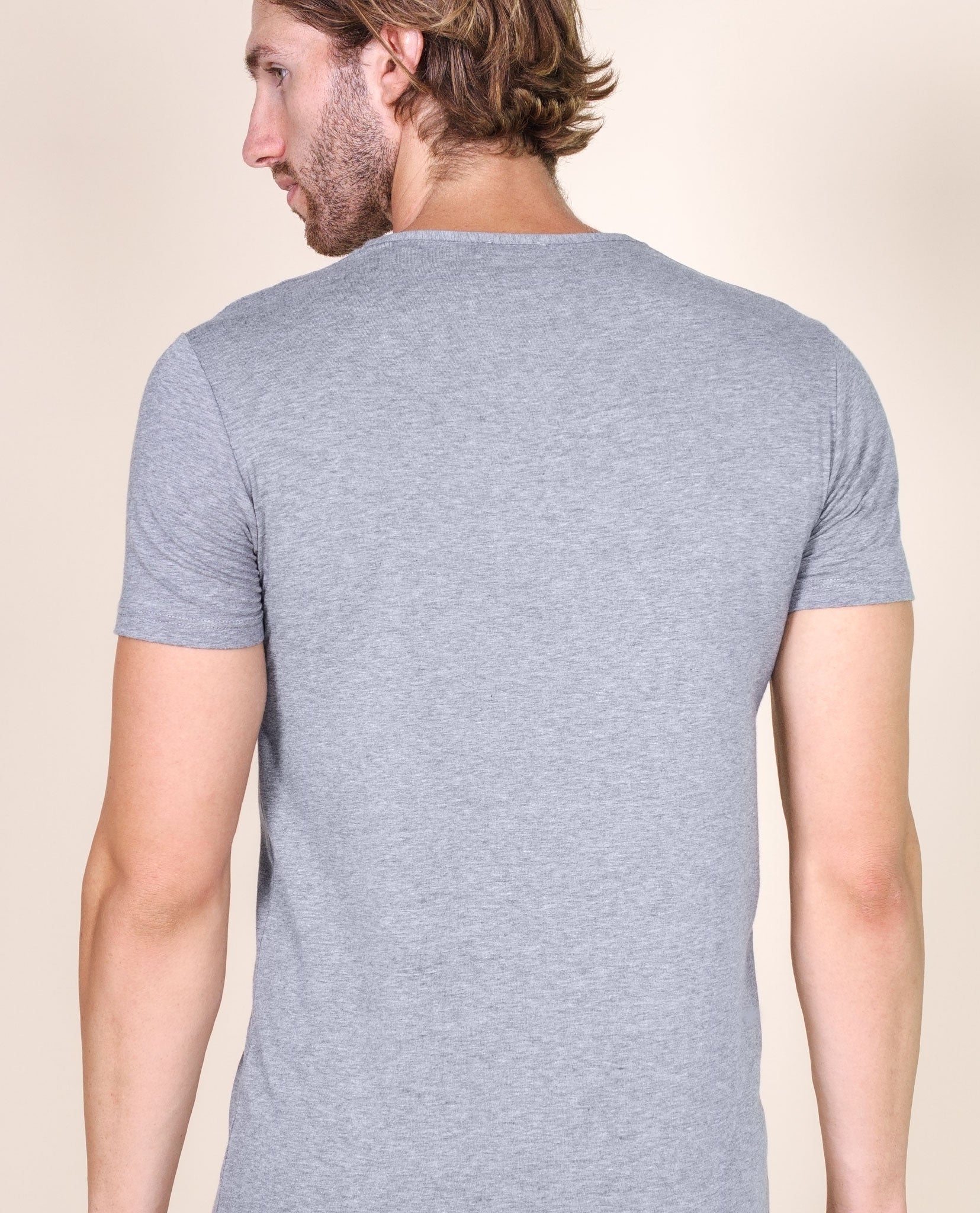 BASIC COTTON Free Spirit Premium Quality 100% Cotton Men's Crew Neck T-Shirt. Proudly Made in Italy (906)