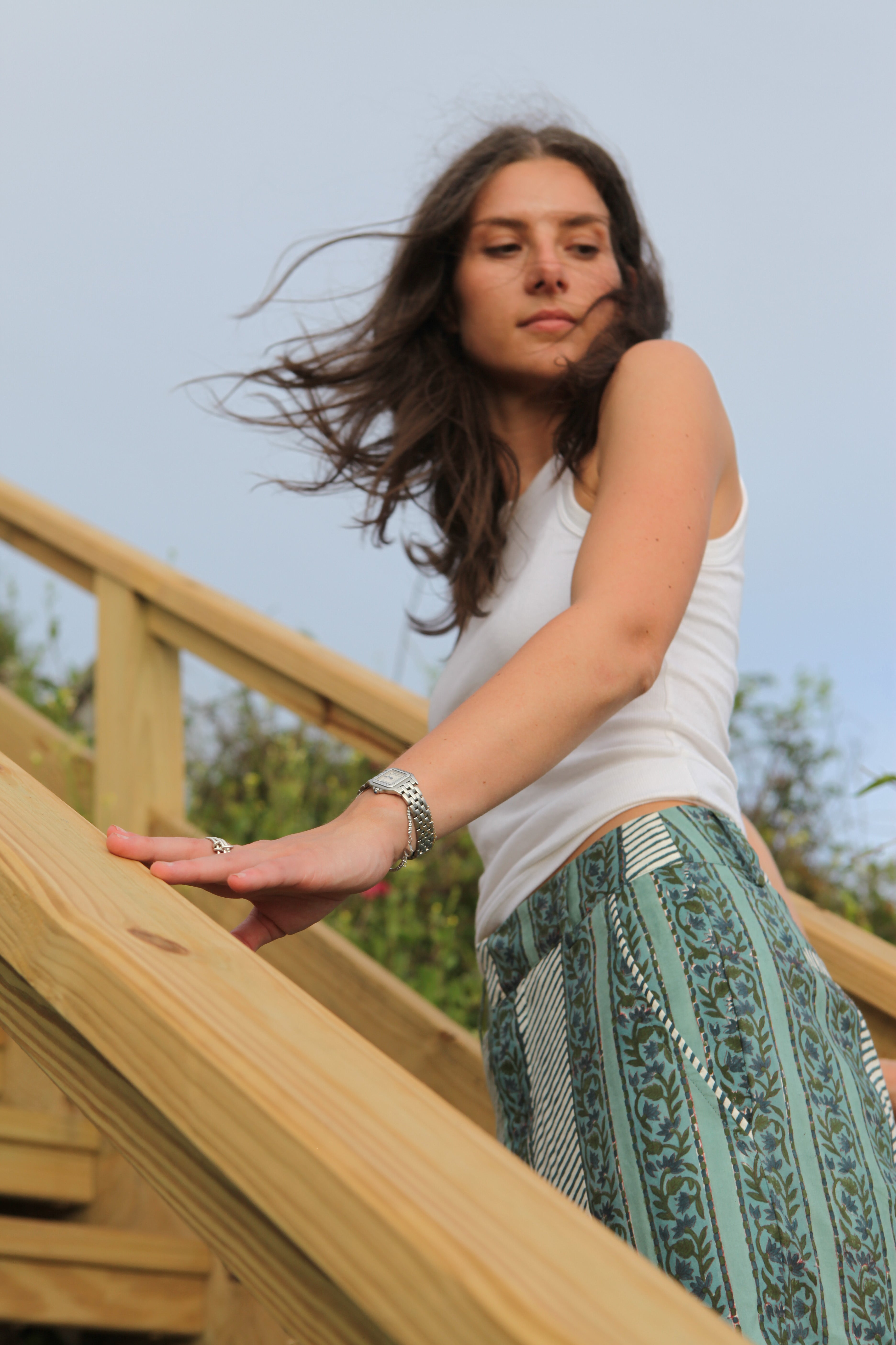 Edison Pant in Mystic Blue Stripe